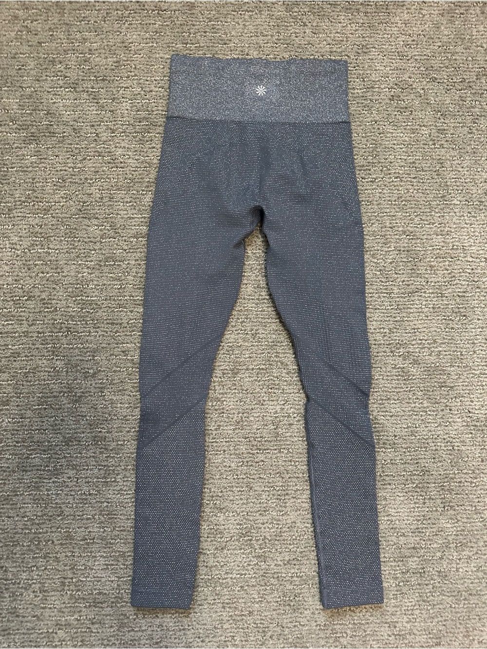 Athleta Gray Sparkling High-Rise Leggings
